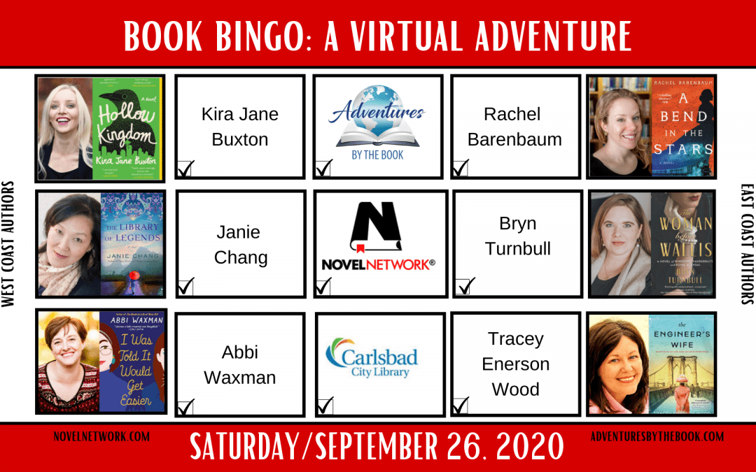 Book Bingo (West Coast/East Coast Authors): A Virtual Adventure by the Book