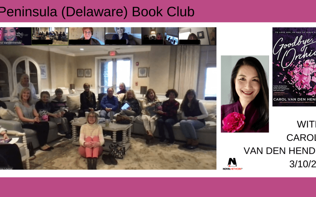 A Book Club Visit From the Author’s Perspective