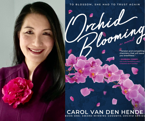Chocolate and author chat at September’s Orchid Blooming Launch Party!